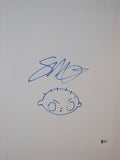 Seth MacFarlane Signed Autograph 11x14 Stewie Family Guy Sketch Drawing BAS COA