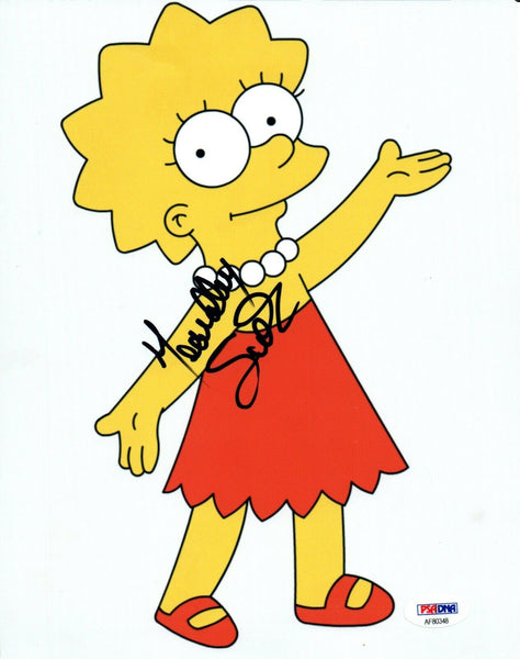 Yeardley Smith Signed Autographed 8x10 Photo The Simpsons Lisa PSA/DNA COA