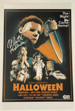 Nick Castle Signed Halloween 11x17 Movie Poster Photo Michael Myers Beckett COA