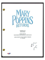Lin-Manuel Miranda Signed Autographed MARY POPPINS RETURNS Script PSA/DNA COA