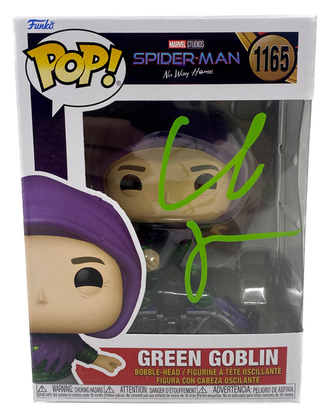 Willem Dafoe Signed Funko Pop Green Goblin Spider-Man Autograph Beckett COA