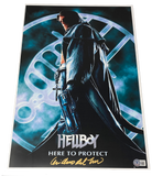 Guillermo Del Toro Signed Autographed Hellboy 12x18 Movie Poster Beckett COA