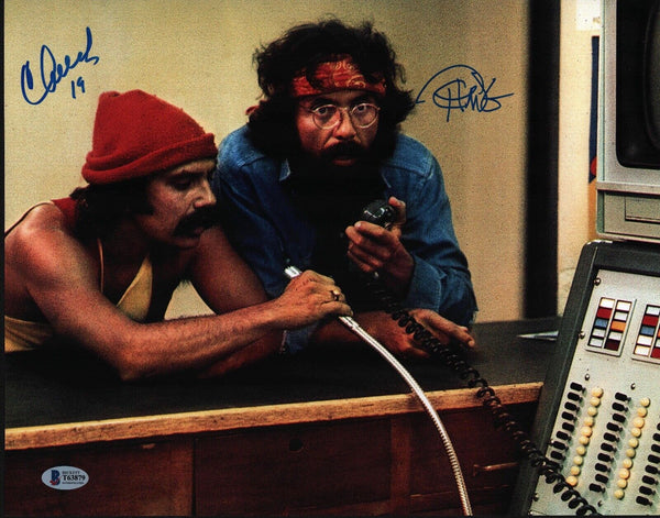 Cheech Marin & Tommy Chong Signed Autograph 11x14 Photo Up In Smoke Beckett COA
