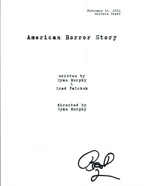 Bradley Buecker Signed AMERICAN HORROR STORY Pilot Script Director Producer COA