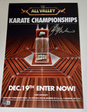 Ralph Macchio Signed The Karate Kid All Valley 11x17 Poster Photo Beckett COA