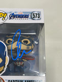Chris Evans Signed Autograph Funko Pop Captain America Avengers Endgame ACOA COA