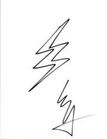 Ezra Miler Signed Autographed Hand Drawn Sketch JUSTICE LEAGUE THE FLASH COA