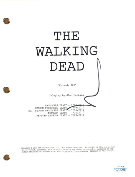 Norman Reedus Signed Autograph The Walking Dead Ep105 Script Screenplay ACOA
