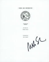 Mike Schurr Signed Autographed PARKS AND RECREATION Canvassing Script COA VD