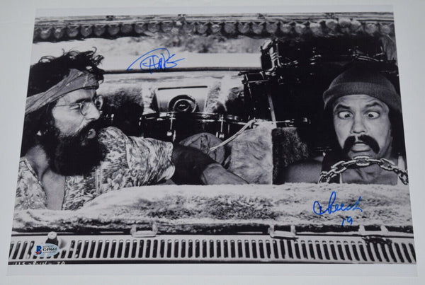 Cheech Marin & Tommy Chong Signed Autograph 11x14 Photo Up In Smoke Beckett COA
