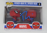 Tobey Maguire Signed Spider-Man Funko Pop 2 Pack Deluxe Autograph Beckett COA
