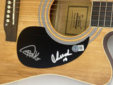 Cheech Marin and Tommy Chong Signed Autographed Acoustic Guitar Beckett COA