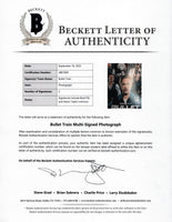 Brad Pitt & Aaron Taylor-Johnson Signed 11x14 Photo Bullet Train Beckett COA