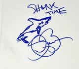 Steven Bauer Signed Shark Sketch Drawing 12x16 Canvas Scarface Beckett COA