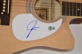 Joe Jonas Signed Full Size Acoustic Guitar Autograph Jonas Brothers Beckett COA