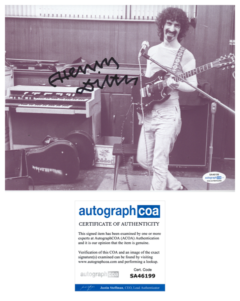 Henry Diltz Signed Autograph 8x10 Photo Frank Zappa Rock Photographer ACOA COA