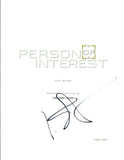 Kevin Chapman Signed Autographed PERSON OF INTEREST Pilot Script COA VD