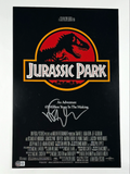 Jeff Goldblum Signed Jurassic Park Movie Poster 12x18 Photo Autograph BAS COA