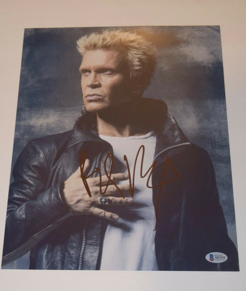 Billy Idol Signed Autographed 11x14 Photo Beckett BAS COA