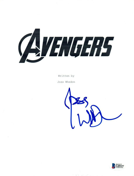 Joss Whedon Signed Autographed THE AVENGERS Movie Script Beckett BAS COA