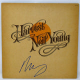 Neil Young Signed Autograph Harvest Vinyl Record Album LP Beckett COA