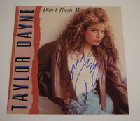 Taylor Dane Signed Autograph DON'T RUSH ME 12X12 Album Flat Photo COA VD