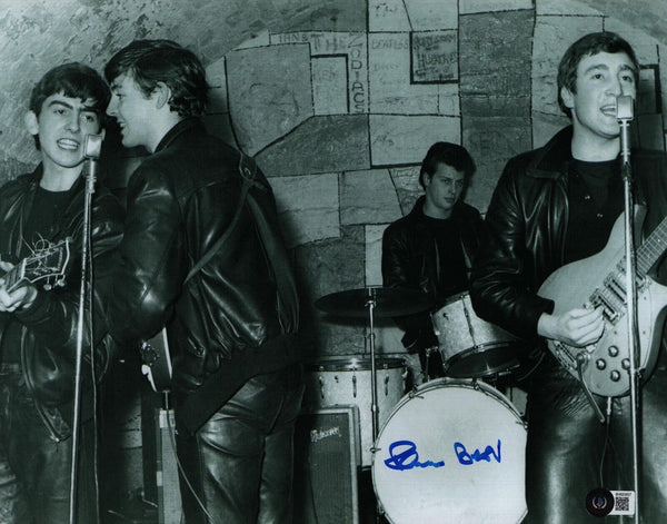 Pete Best The Beatles Signed Autographed 11x14 Photo Cavern Club Beckett COA