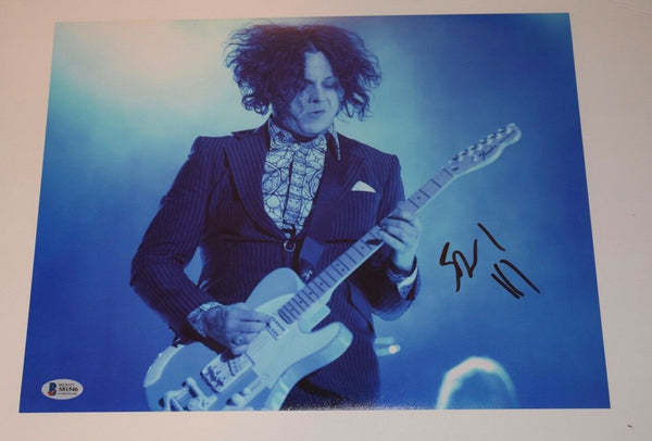 Jack White Signed Autographed 11x14 Photo The White Stripes Beckett BAS COA R
