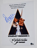 Malcolm McDowell Signed Autograph 11x14 Photo A Clockwork Orange Beckett BAS COA