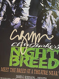 Clive Barker Signed Autographed Nightbreed 11x17 Movie Poster Photo Beckett COA