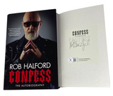 Rob Halford Signed Confess 1st Edition Hardcover Book Judas Priest Beckett COA