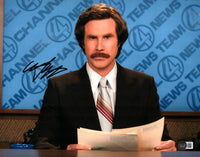 Will Ferrell Signed Autograph 11x14 Photo Anchorman Ron Burgundy Beckett COA