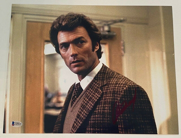 Clint Eastwood Signed Autographed 11x14 Photo Dirty Harry Beckett BAS COA LOA