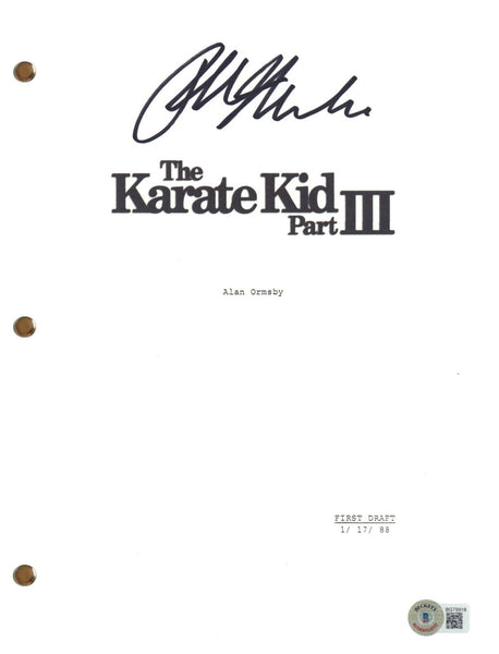 Ralph Macchio Signed Autograph The Karate Kid Part III Movie Script Beckett COA