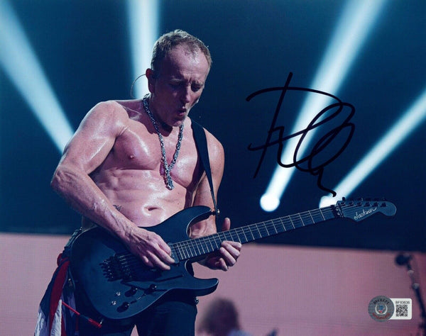 Phil Collen Signed Autographed 8x10 Photo Def Leppard Guitarist Beckett COA