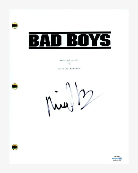 Michael Bay Signed Autographed Bad Boys Movie Script Full Screenplay ACOA COA
