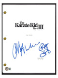 Ralph Macchio Robyn Lively Signed The Karate Kid Part III 3 Movie Script BAS COA