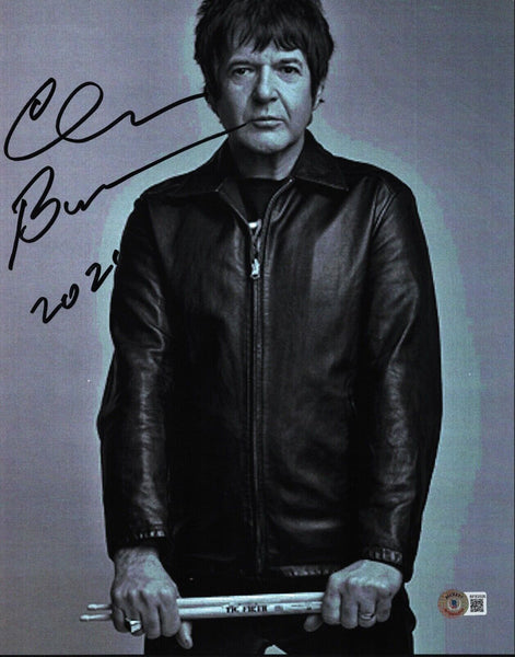 Clem Burke Signed Autographed 11x14 Photo Blondie Drummer Beckett COA