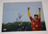 Mike Smith Signed Autographed 11x14 Photo JUSTIFY JOCKEY Triple Crown BAS COA