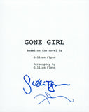 David Fincher & Gillian Flynn Signed Autographed GONE GIRL Movie Script COA VD