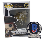 Johnny Depp Signed Funko Pop Jack Sparrow Pirates of the Caribbean Beckett COA