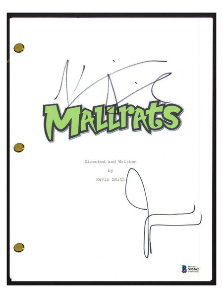 Kevin Smith & Jason Mewes Signed Autographed MALLRATS Movie Script Beckett COA