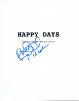 Henry Winkler Signed Autographed HAPPY DAYS Pilot Episode Script Cover VD