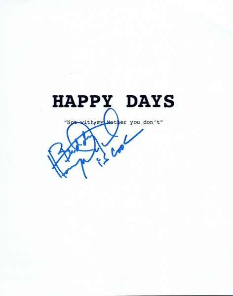 Henry Winkler Signed Autographed HAPPY DAYS Pilot Episode Script Cover VD