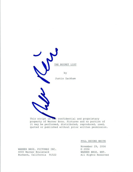 Rob Reiner Signed Autographed THE BUCKET LIST Full Movie Script COA