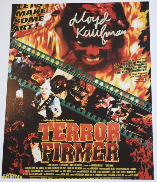 Lloyd Kaufman Signed Autographed 11x14 Photo Director Terror Firmer COA