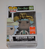 Dan Harmon Signed Rick and Morty WESTERN RICK Funko Pop Figure Beckett COA