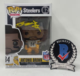 Antonio Brown Signed Autographed Funko Pop Pittsburgh Steelers #62 Beckett COA
