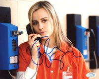 Taylor Schilling Signed Autograph 8x10 Photo Orange Is the New Black ACOA COA