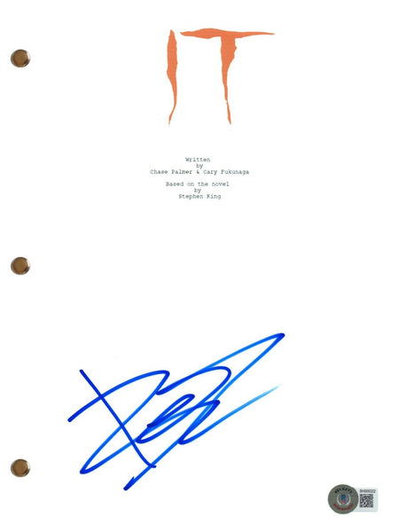 Bill Skarsgard Signed Autograph IT Movie Script Pennywise Horror Becke ...
